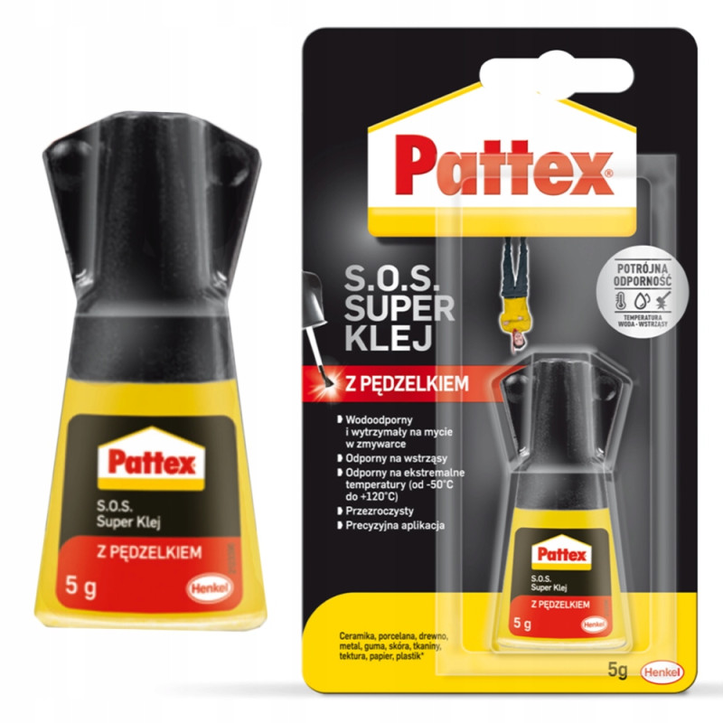 Pattex S.O.S. Super Klej z pędzelkiem 5g x12