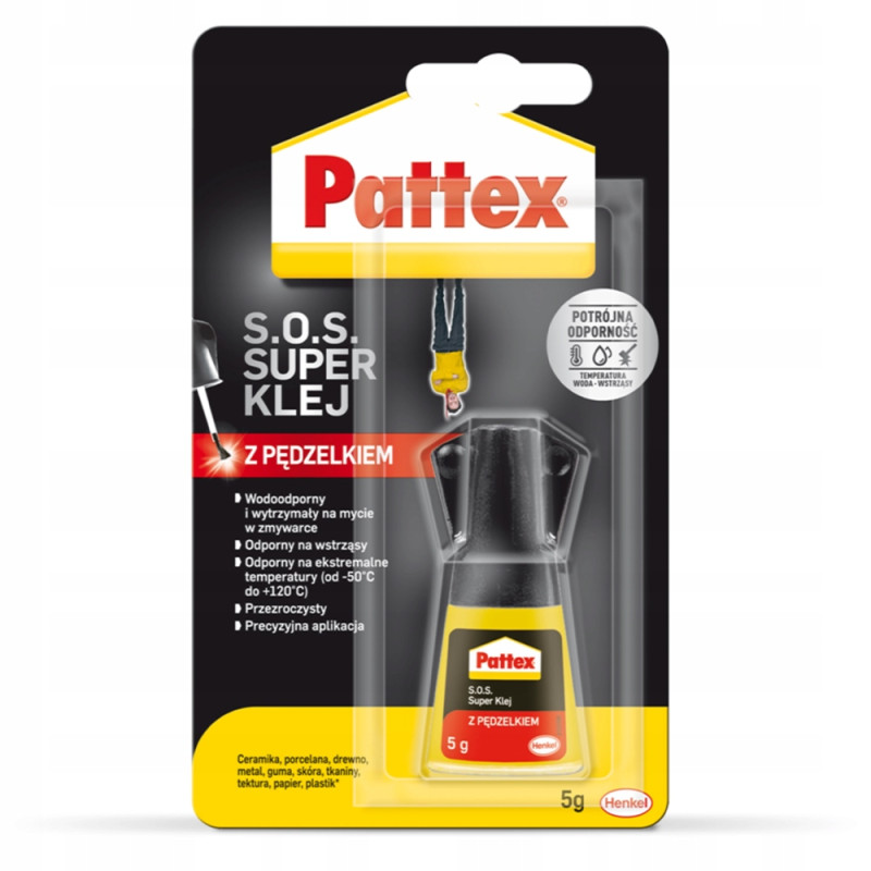Pattex S.O.S. Super Klej z pędzelkiem 5g x12