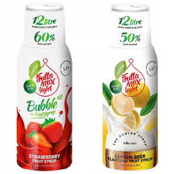 Syrop FruttaMax TRUSKAWKA LIGHT 500 ml+RADLER CYTRYNOWY Light 500 ml Syrop FruttaMax TRUSKAWKA LIGHT 500 ml+RADLER CYTRYNOWY Light 500 ml