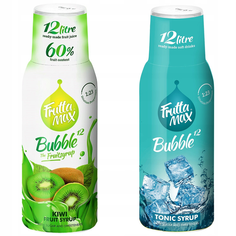 Syrop FruttaMax KIWI 500 ml+TONIC 500 ml Syrop FruttaMax KIWI 500 ml+TONIC 500 ml