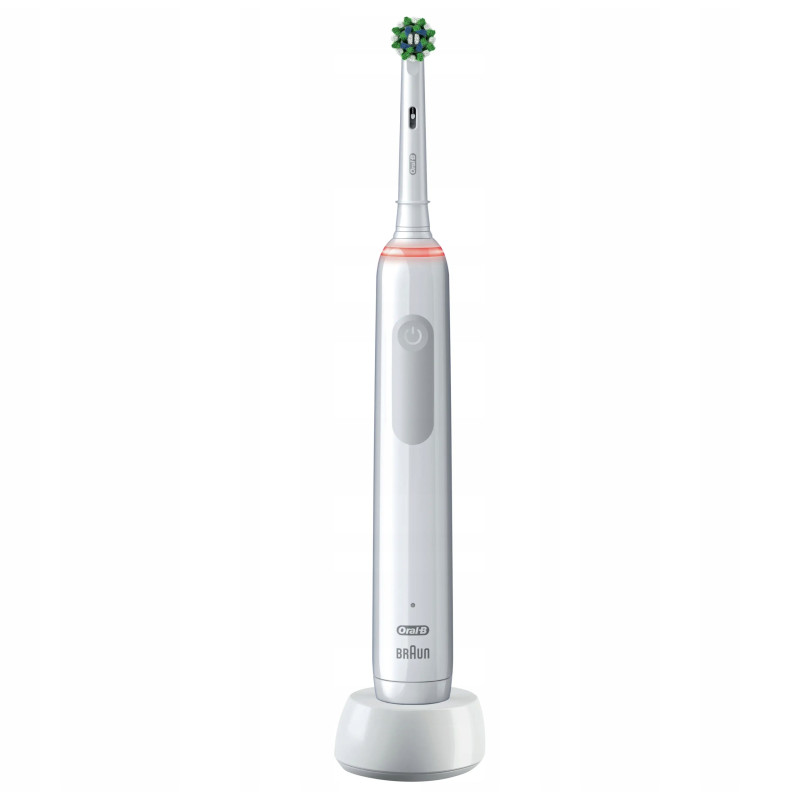 Szczoteczka Oral-B Pro 3 3000 Cross Action Biała + 4 zam. Precision + etui Szczoteczka Oral-B Pro 3 3000 Cross Action Biała + 4 zam. Precision + etui