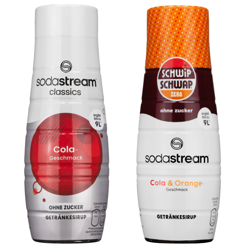 Syrop do SodaStream Cola bez cukru 440ml+Syrop do SodaStream Schwip Schwap Bez Cukru 440 ml Syrop do SodaStream Cola bez cukru 440ml+Syrop do SodaStream Schwip Schwap Bez Cukru 440 ml