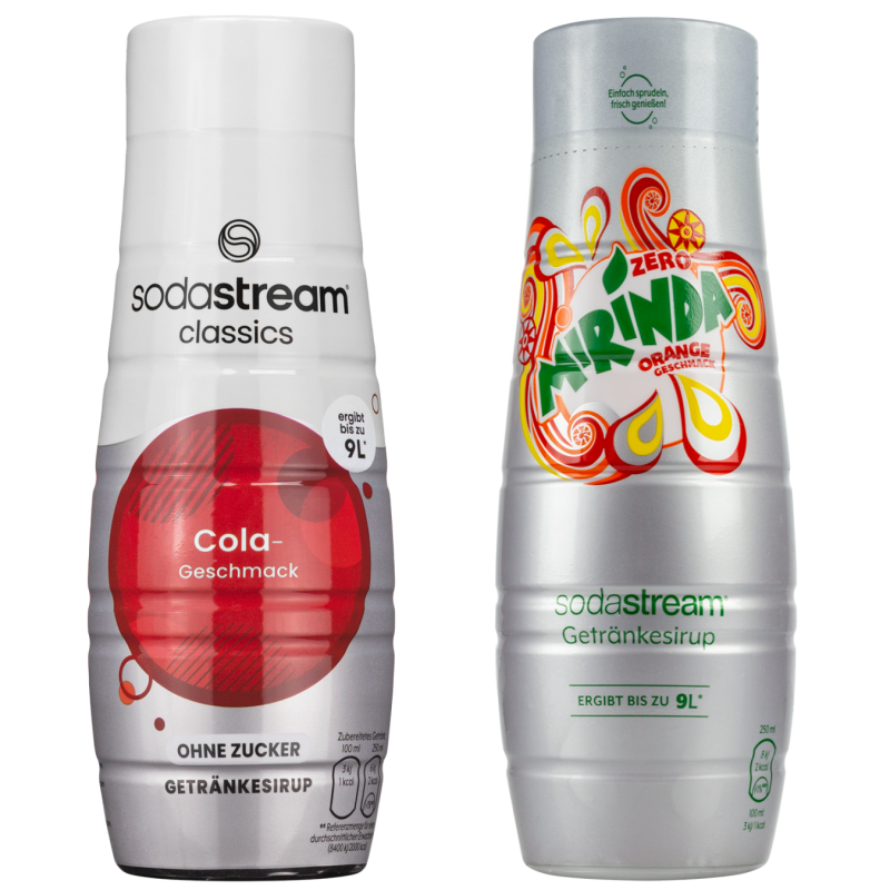 Syrop do SodaStream Cola bez cukru 440ml+Mirinda bez cukru 440 ml