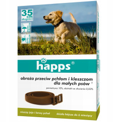 HAPPS OBROŻA NA PCHŁY I KLESZCZE DLA MAŁYCH PSÓW
