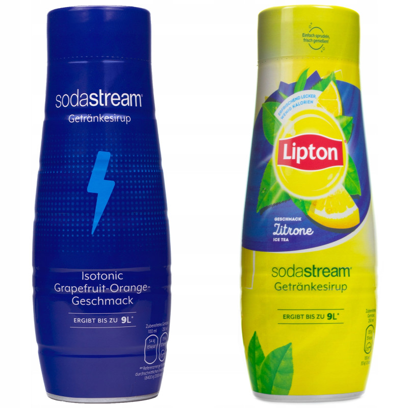 Syrop do SodaStream Izotonik 440ml+Lipton Ice Tea Cytryna 440 ml