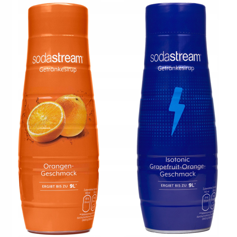 Syrop do SodaStream Classics Pomarańcza 440ml+Izotonik 440ml