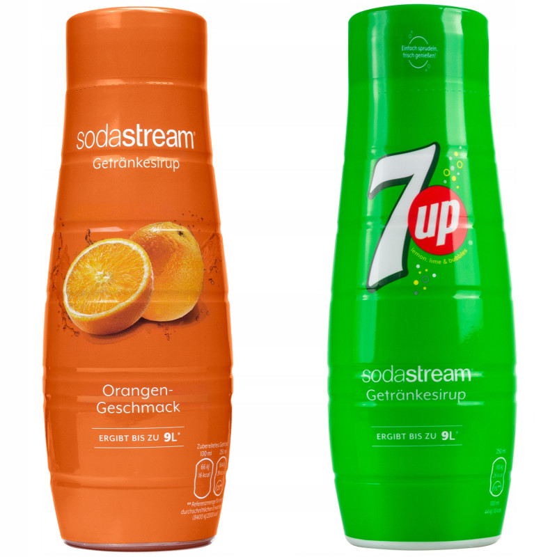 Syrop do SodaStream Classics Pomarańcza 440ml+7UP