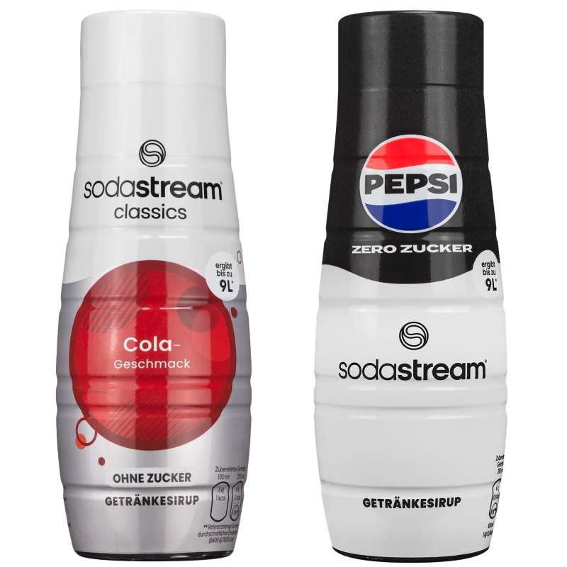 Syrop do SodaStream Cola bez cukru 440ml+Pepsi Max Bez Cukru 440ml