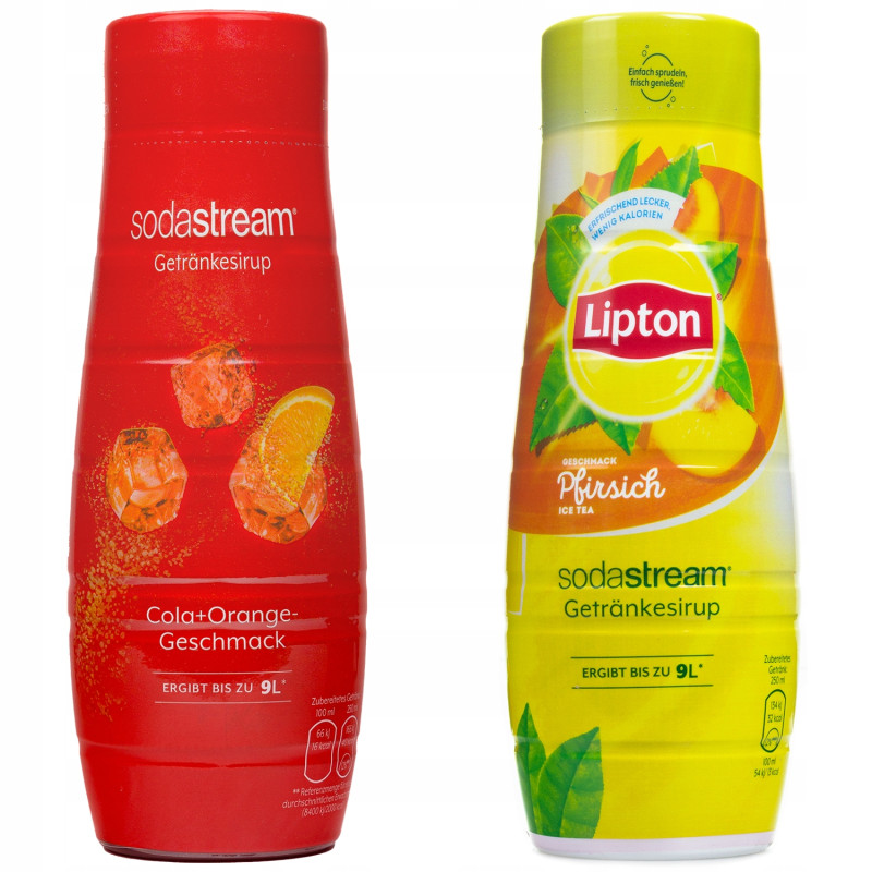 Syrop do SodaStream Cola Orange 440ml+Lipton Ice Tea Brzoskwinia 440 ml