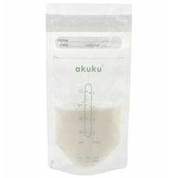 AKUKU Sterylne woreczki do przechowywania pokarmu 150ml
