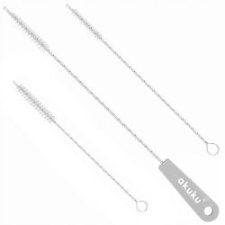 SZCZOTKA DO MYCIA CZYSZCZENIA SŁOMEK RUREK SZARA