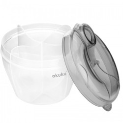 POJEMNIK NA MLEKO MODYFIKOWANE W PROSZKU SZARY