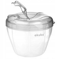 POJEMNIK NA MLEKO MODYFIKOWANE W PROSZKU SZARY