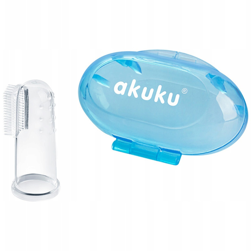 SZCZOTECZKA DO ZĘBÓW I MASAŻU DZIĄSEŁ NA PALEC