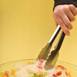 SZCZYPCE DO GRILLA SAŁATKI KUCHENNE STALOWE 31CM