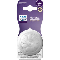 2x SMOCZEK DO BUTELKI AVENT NATURAL RESPONSE 3m+ 2x SMOCZEK DO BUTELKI AVENT NATURAL RESPONSE 3m+