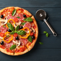 NÓŻ DO KROJENIA PIZZY STALOWY OKRĄGŁY KRAJALNICA RADEŁKO NÓŻ DO KROJENIA PIZZY STALOWY OKRĄGŁY KRAJALNICA RADEŁKO