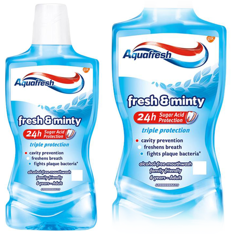AQUAFRESH PŁYN 500 ML FRESH & MINTY AQUAFRESH PŁYN 500 ML FRESH & MINTY