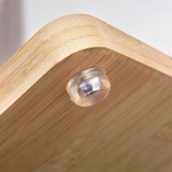 DESKA BAMBUSOWA DO KROJENIA SERWOWANIA SERÓW + 4 STALOWE NOŻE DO SERA