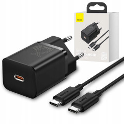 Ładowarka sieciowa Baseus Super Si Quick Charger 1C 25W z przewodem USB-C do USB-C 1m