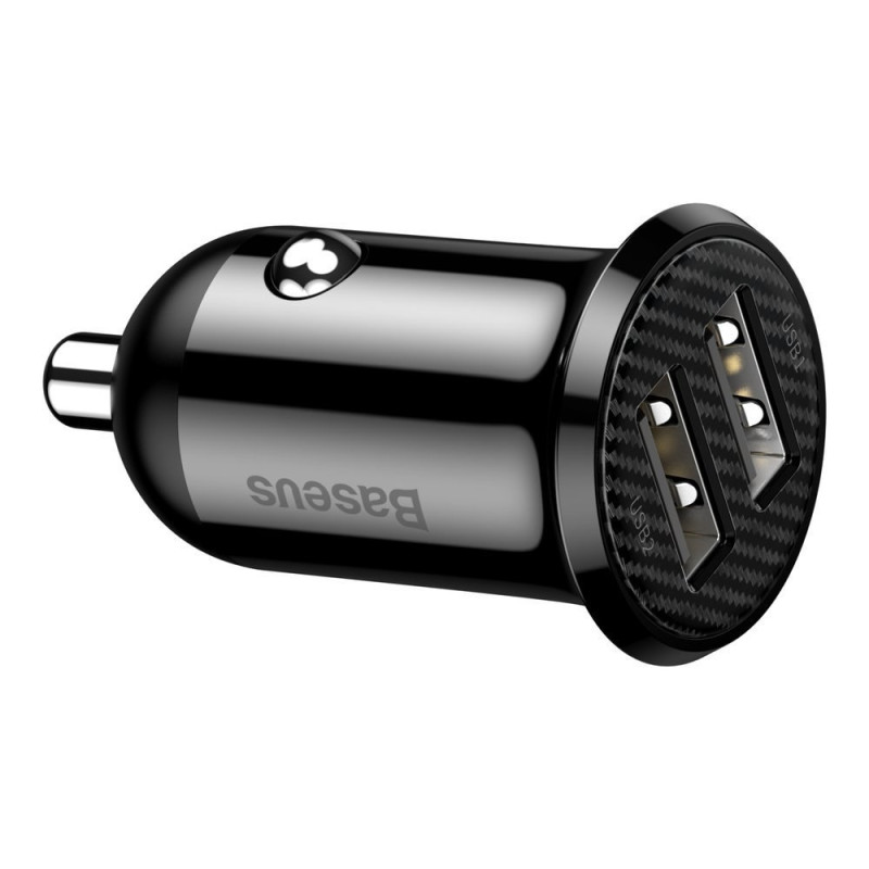 BASEUS Ładowarka samochodowa 2x USB 4.8A 24W 3409
