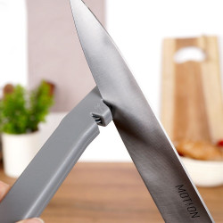 Ostrzałka do noży 17x2,5cm szara