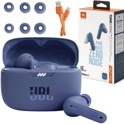 Słuchawki bezprzewodowe dokanałowe JBL Tune 230NC niebieskie Słuchawki bezprzewodowe dokanałowe JBL Tune 230NC niebieskie