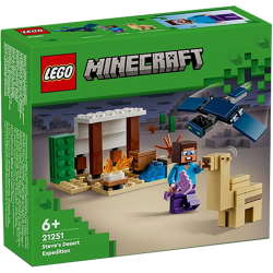 LEGO 21251 Minecraft Pustynna wyprawa Steve'a