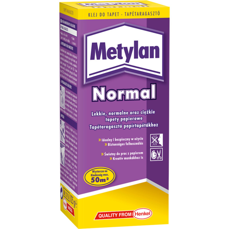 Klej do tapet papierowych METYLAN NORMAL 125g