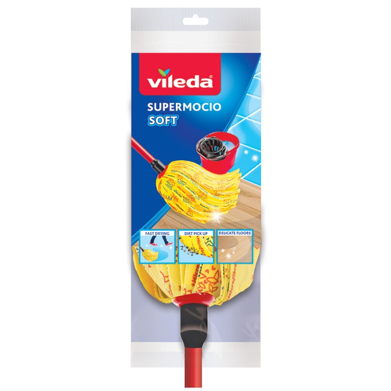 Vileda Mop Paskowy Vileda Soft komplet z drążkiem
