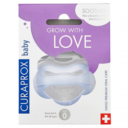 CURAPROX Baby Smoczek r.0 niebieski blister