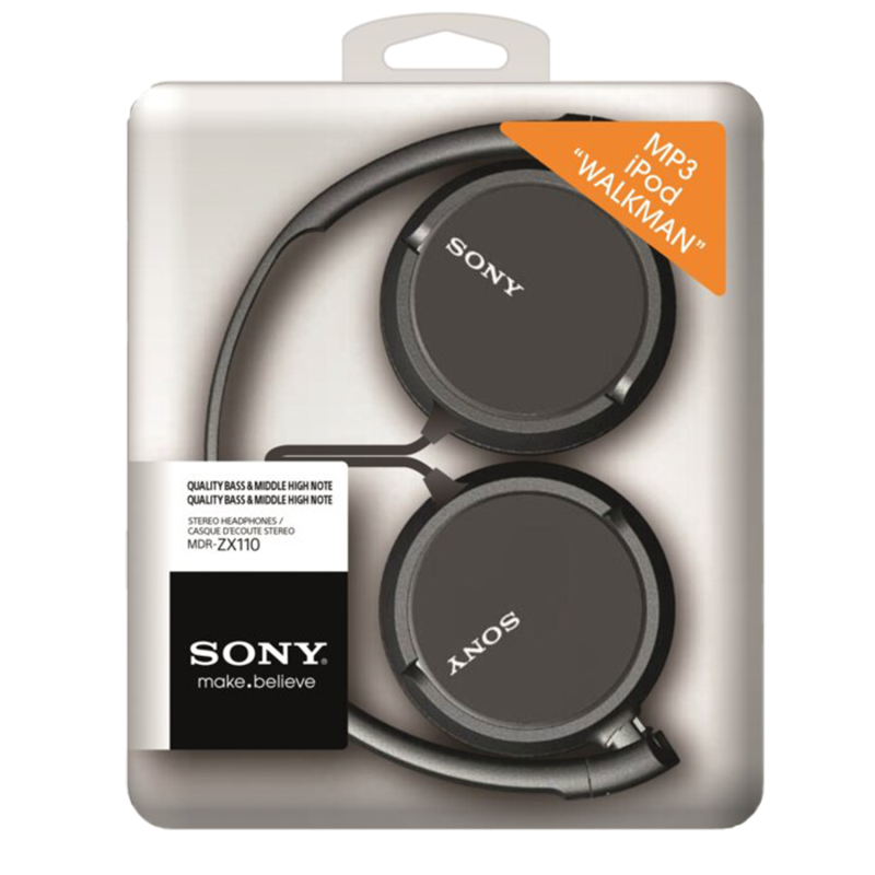 Słuchawki Sony MDR-ZX110 Black