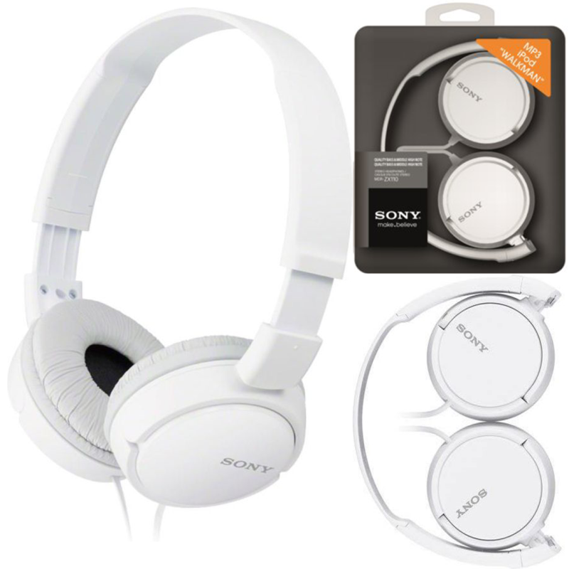 Słuchawki Sony MDR-ZX110 White