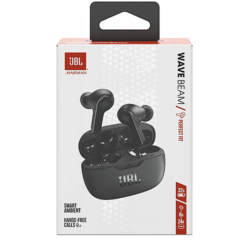 Słuchawki JBL Wave Beam Black Słuchawki JBL Wave Beam Black