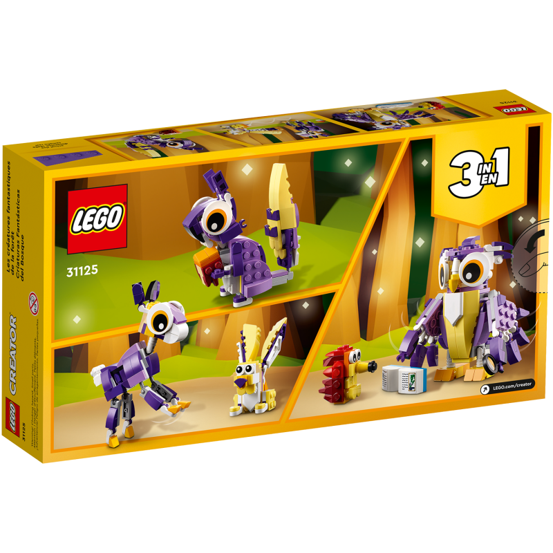 LEGO 31125 Creator Fantastyczne leśne zwierzęta