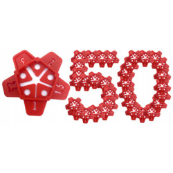 System poziomowania płytek (Zestaw po 50 sztuk) x4 + 50 gwiazdek + 50 dodatkowych szpilek