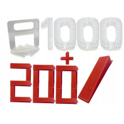 Klips do poziomowania płytek 2.0 mm (zestaw po 100 sztuk) x10 200 KLIN 2.0 mm