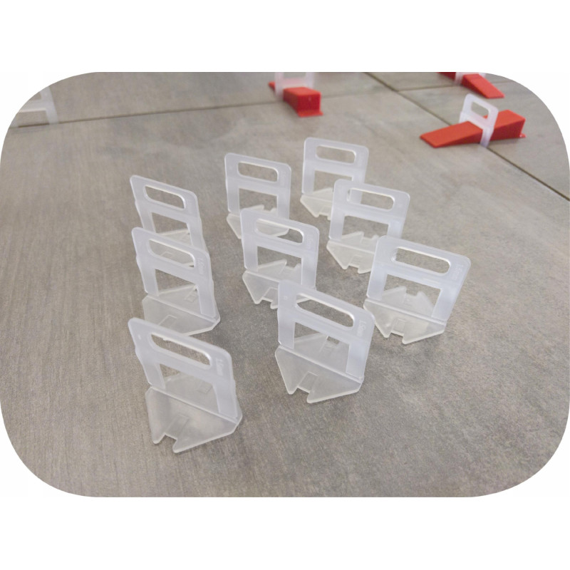 Klips do poziomowania płytek 1.0 mm (zestaw po 100 sztuk) x10