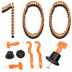 System poziomowania płytek (Zestaw po 50 sztuk) x2 + 50 gwiazdek + 50 dodatkowych szpilek