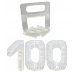 Klips do poziomowania płytek 1.5 mm (zestaw po 100 sztuk)