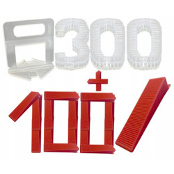 Klips do poziomowania płytek 1.5 mm (zestaw po 100 sztuk)x3 100 KLIN