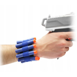 Gotowy zestaw VEST SET #3A ( z długim magazynkiem) do Hasbro Nerf + piankowe cele beczki