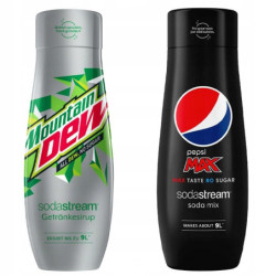 Syrop do SodaStream Mountain Dew Zero, Pepsi Max