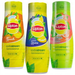 3x Syrop Lipton Ice Tea: Green Cytrusy, Brzoskwinia, Cytryna