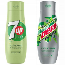 Syrop do SodaStream Mountain Dew zero, 7UP Free