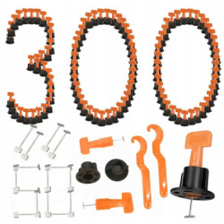 System poziomowania płytek (Zestaw po 50 sztuk) x6 + 50 dodatkowych szpilek