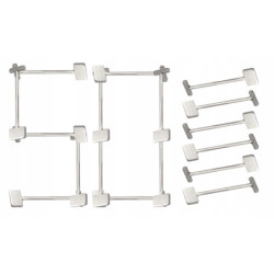 System poziomowania płytek (Zestaw po 50 sztuk) x4 + 50 dodatkowych szpilek