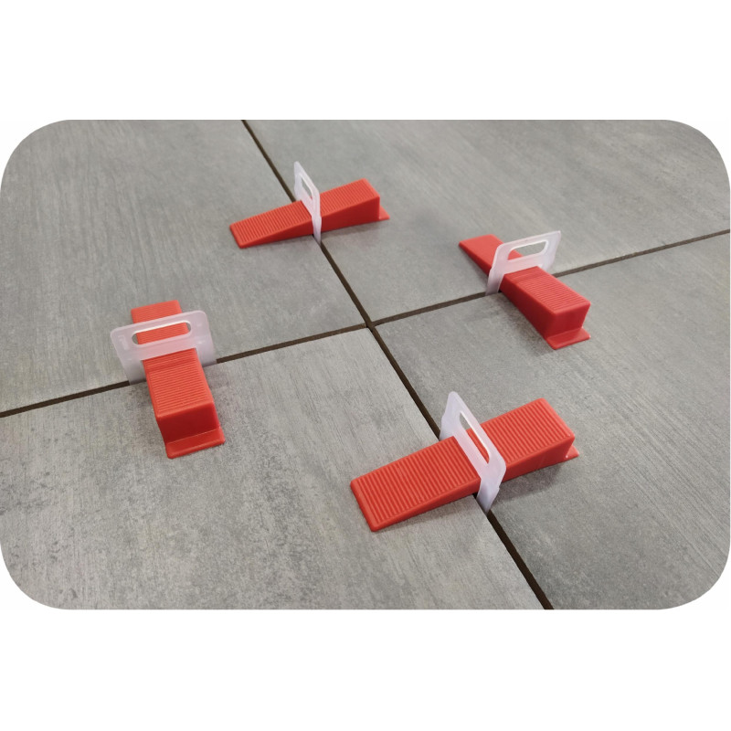 Klips do poziomowania płytek 1.5 mm (zestaw po 100 sztuk) x10 200 KLIN