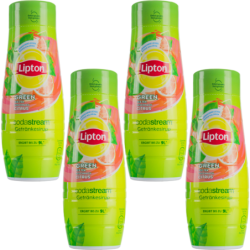 4x Syrop do SodaStream Lipton Ice Tea Zielona Herbata z cytrusami 440 ml