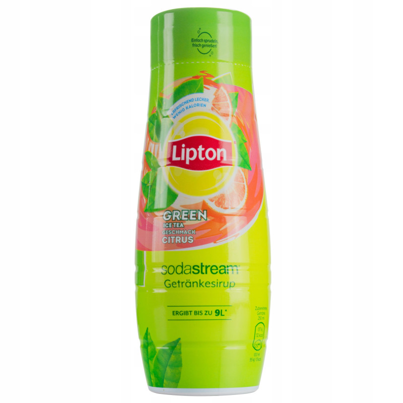 4x Syrop do SodaStream Lipton Ice Tea Zielona Herbata z cytrusami 440 ml